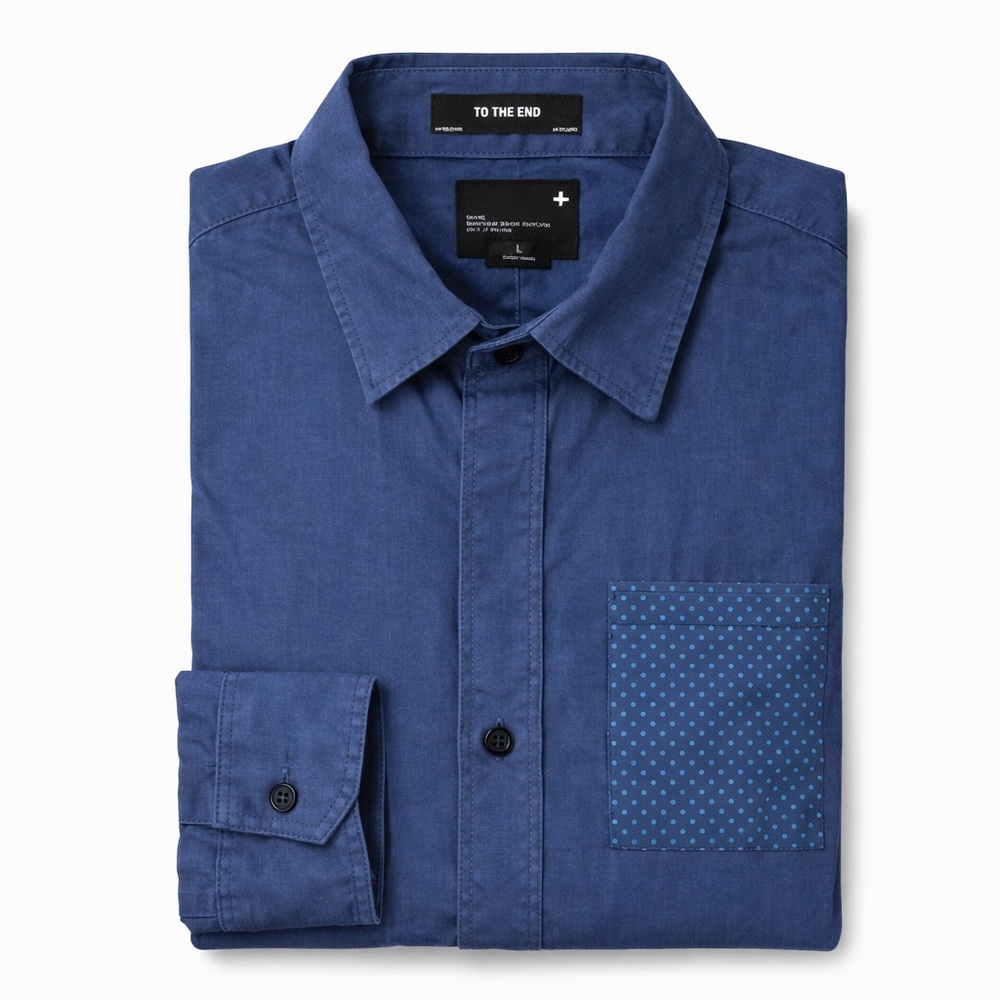 Tavik Modern Beach Culture Blue Button Down Shirt Men’s Large